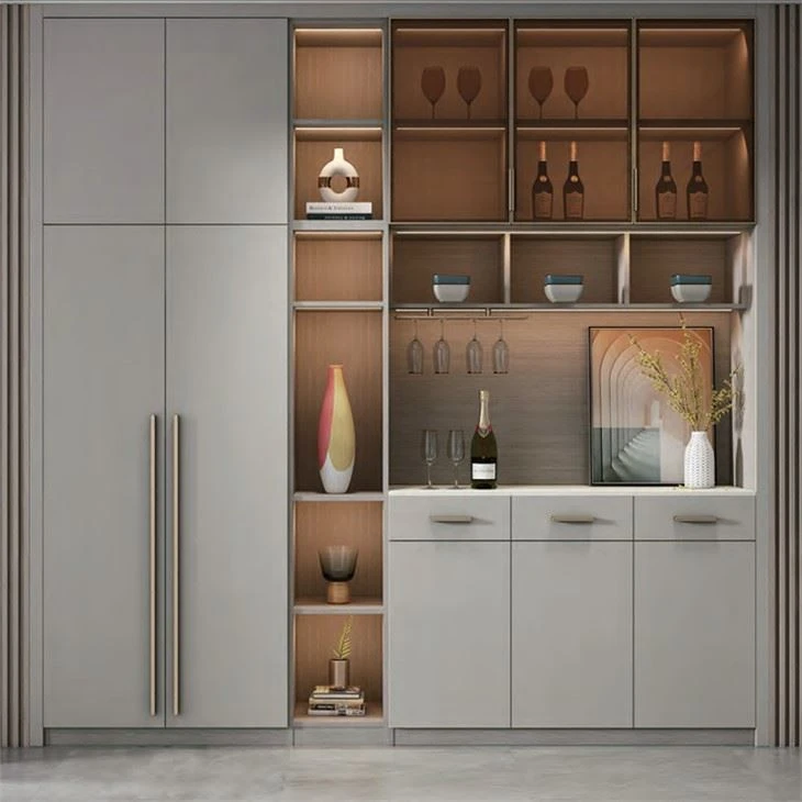 Kabinet Aluminium Warna Cerah