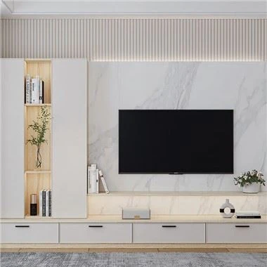 Kabinet TV Kayu Tiruan
