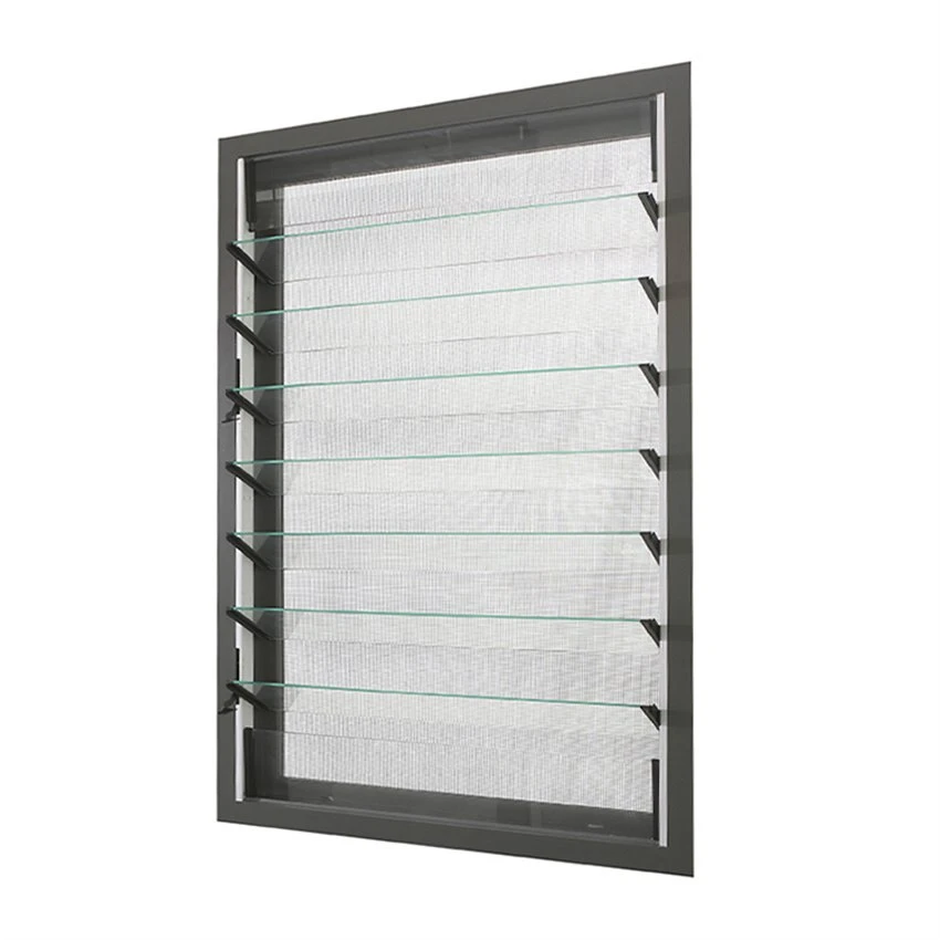 Louvers Aluminium dengan Kaca