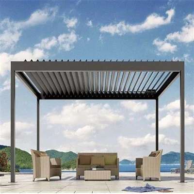 Sistem Bumbung Louvered Kalis Air Aluminium Pergola