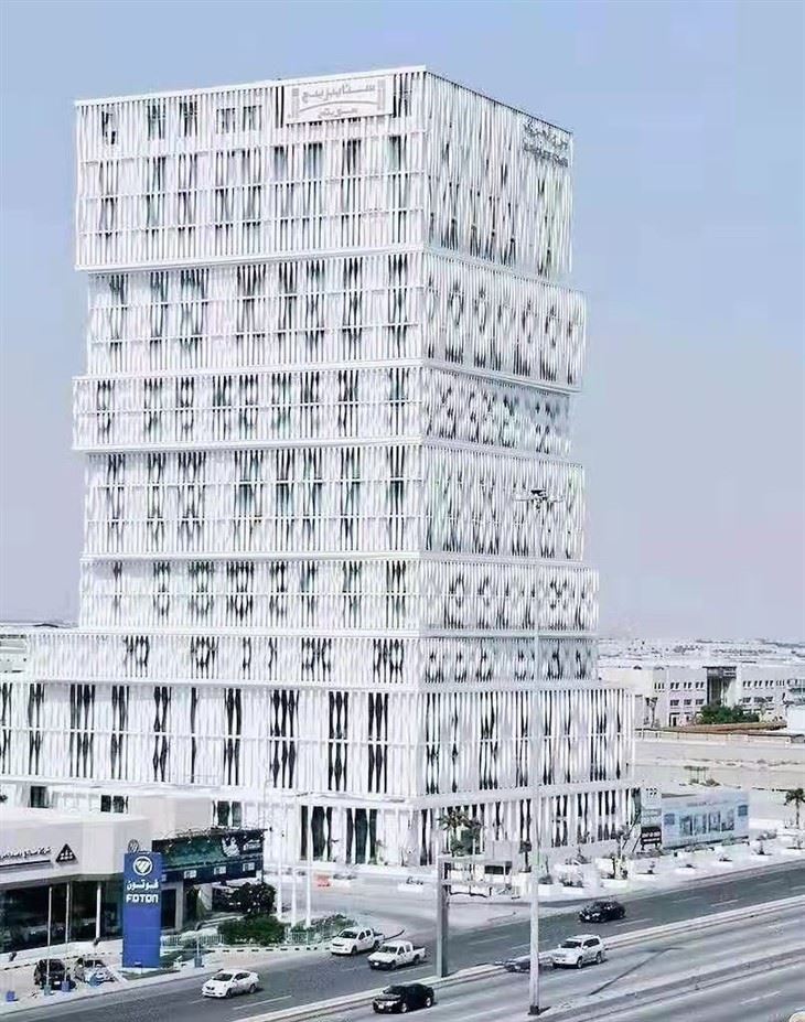 Pusat Beli Belah Mewah 5 Bintang Hiasan Hotel Papan Siling Aluminium Panel Pelapisan Dinding Pusing