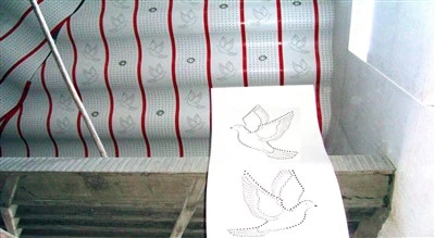 Panel Pelapis Hiasan Dinding Artistik Corak Panel Siling Aluminium Berlubang