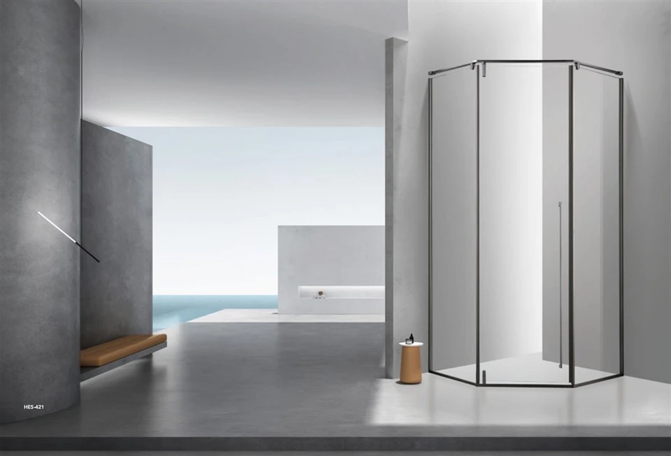 Bilik Pancuran Pintu Kaca Tempered Clear Casement